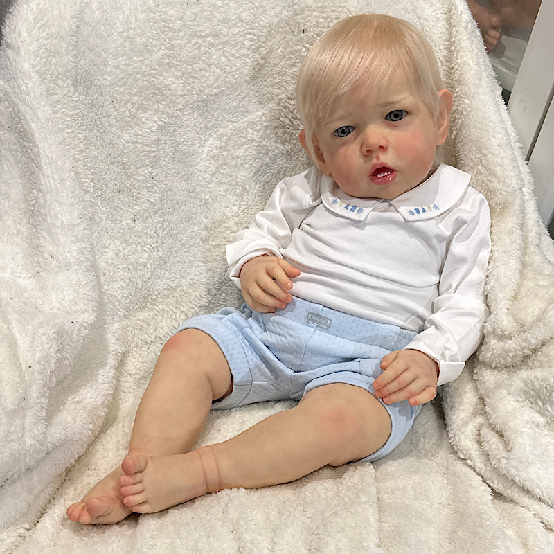 Reborn toddler Liam Bonnie brown - Image 3