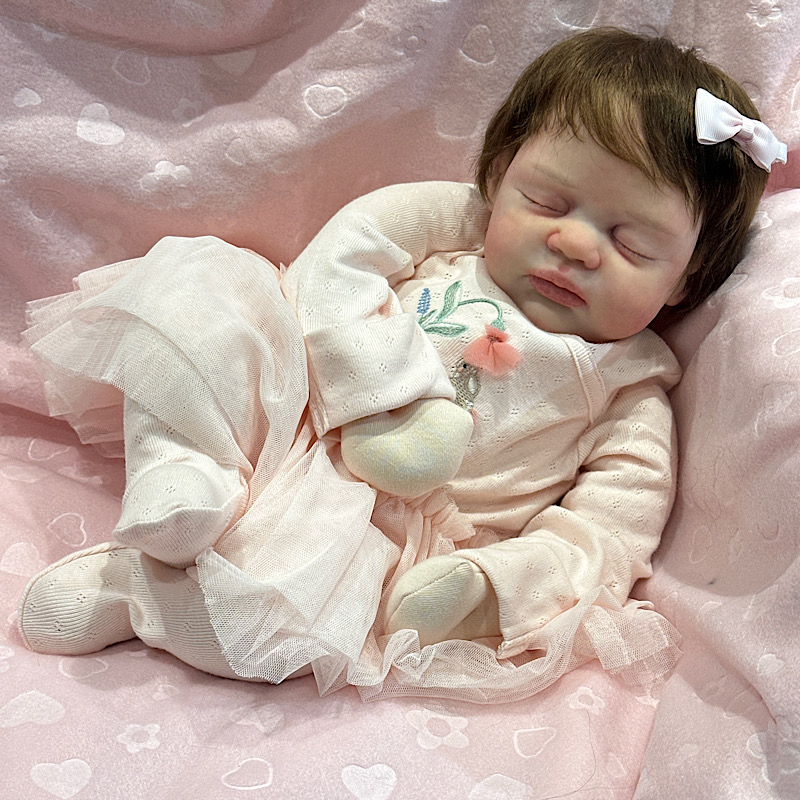 Reborn cuddle baby silicone head athena - Image 6