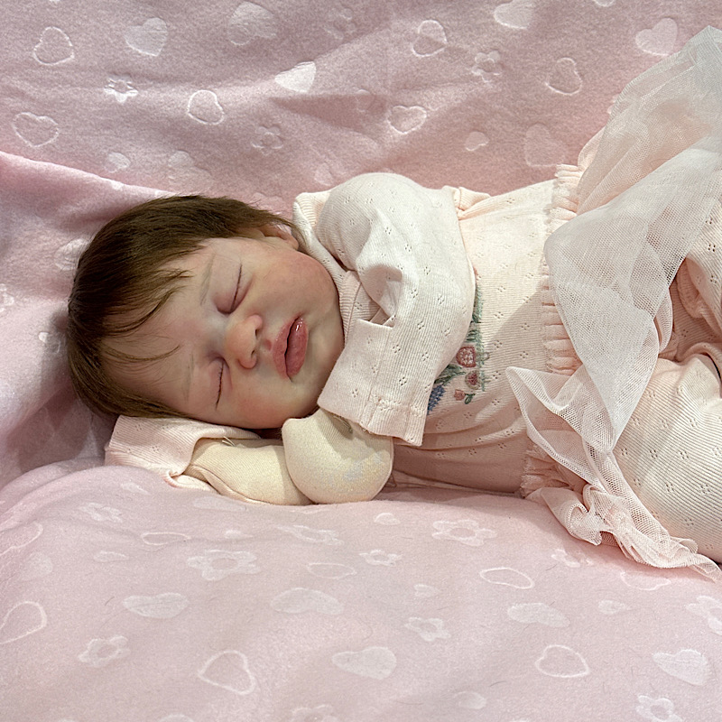 Reborn cuddle baby silicone head athena