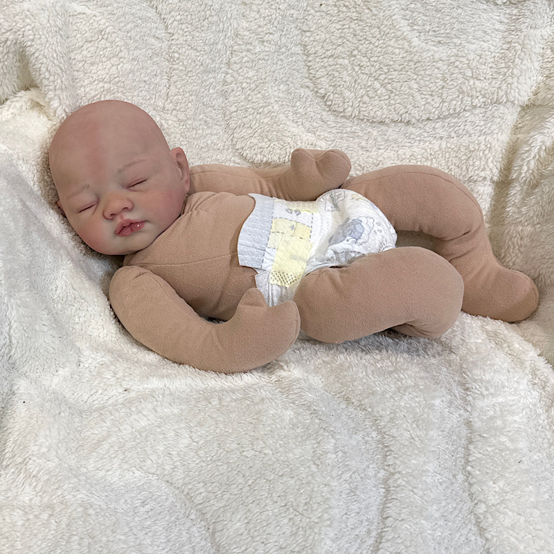 Reborn Sarah Antonio sanchis bald silicone cuddle baby - Image 10