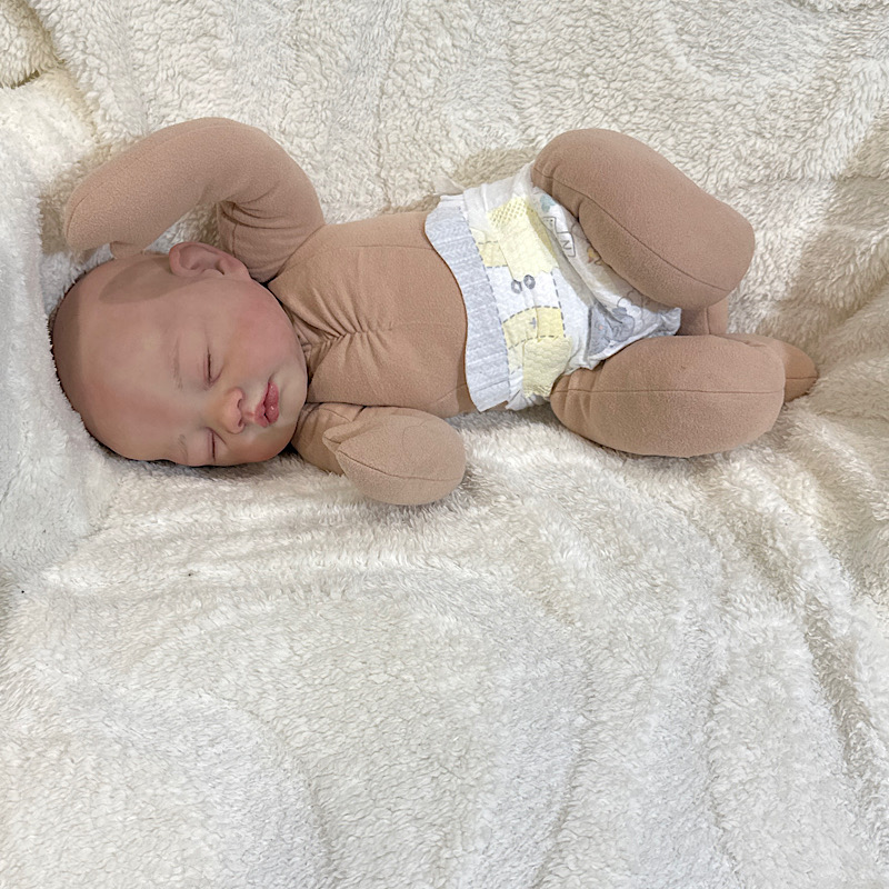 Reborn Sarah Antonio sanchis bald silicone cuddle baby - Image 11