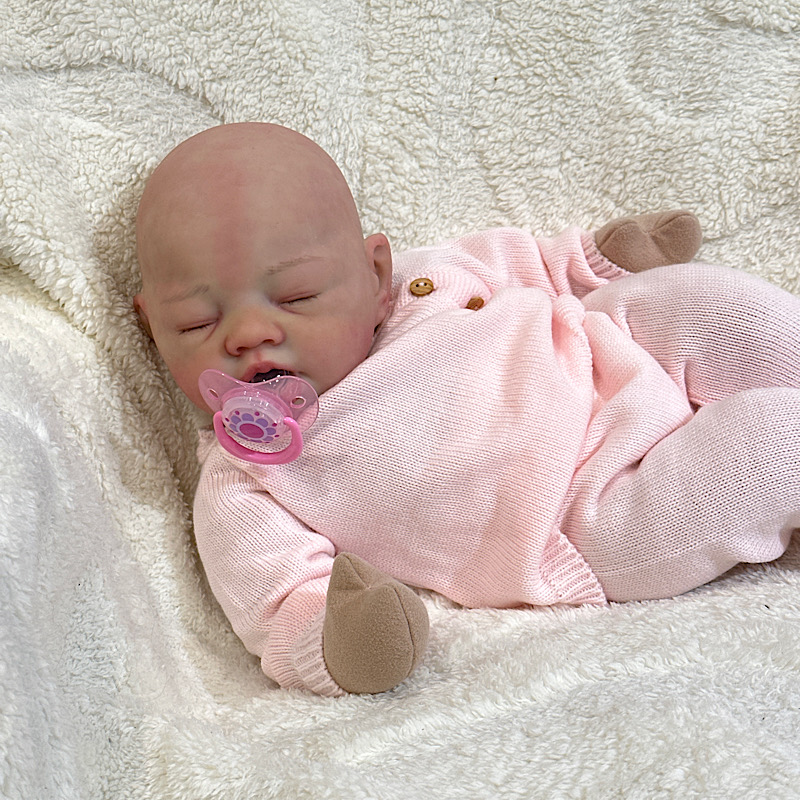 Reborn Sarah Antonio sanchis bald silicone cuddle baby - Image 7