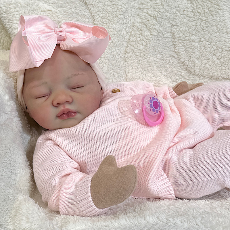 Reborn Sarah Antonio sanchis bald silicone cuddle baby - Image 5