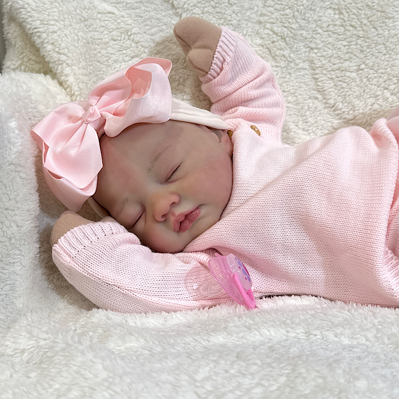 Reborn Sarah Antonio sanchis bald silicone cuddle baby - Image 6