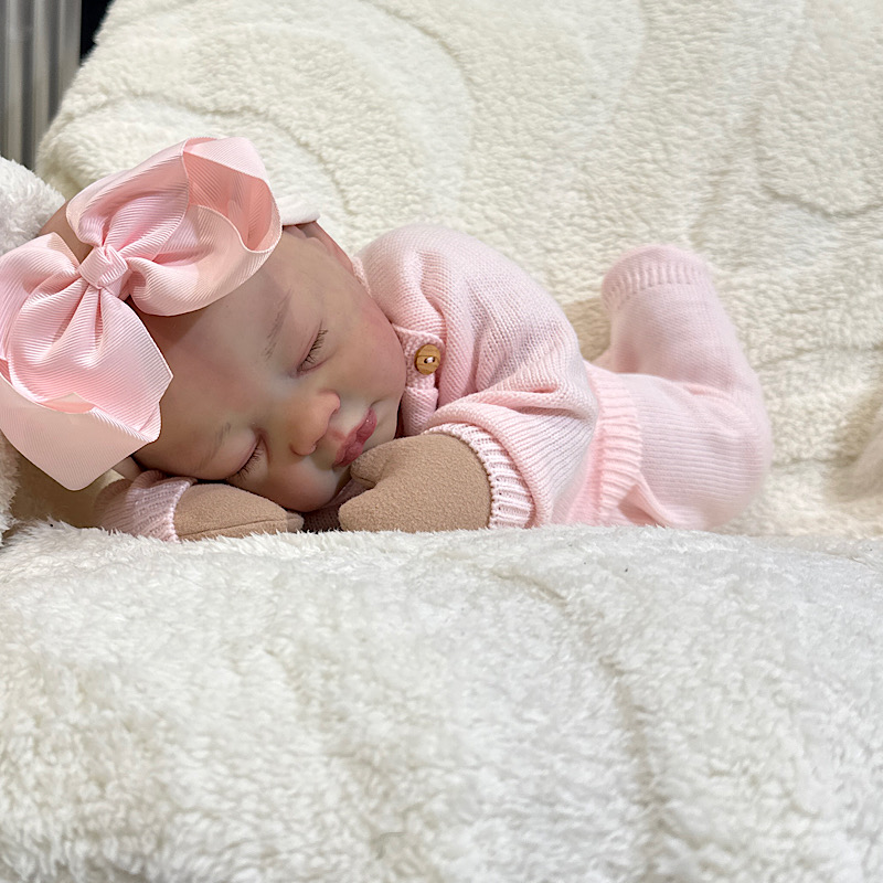 Reborn Sarah Antonio sanchis bald silicone cuddle baby - Image 9