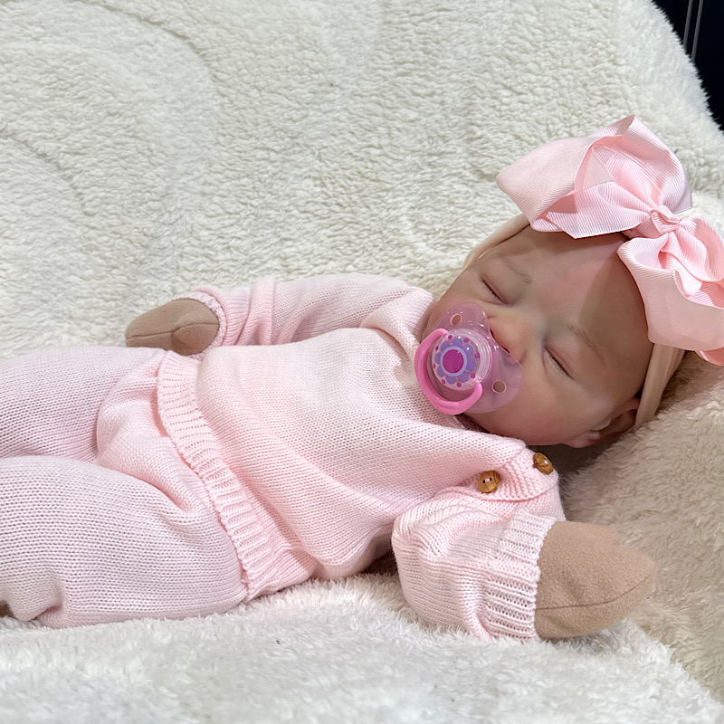 Reborn Sarah Antonio sanchis bald silicone cuddle baby - Image 4