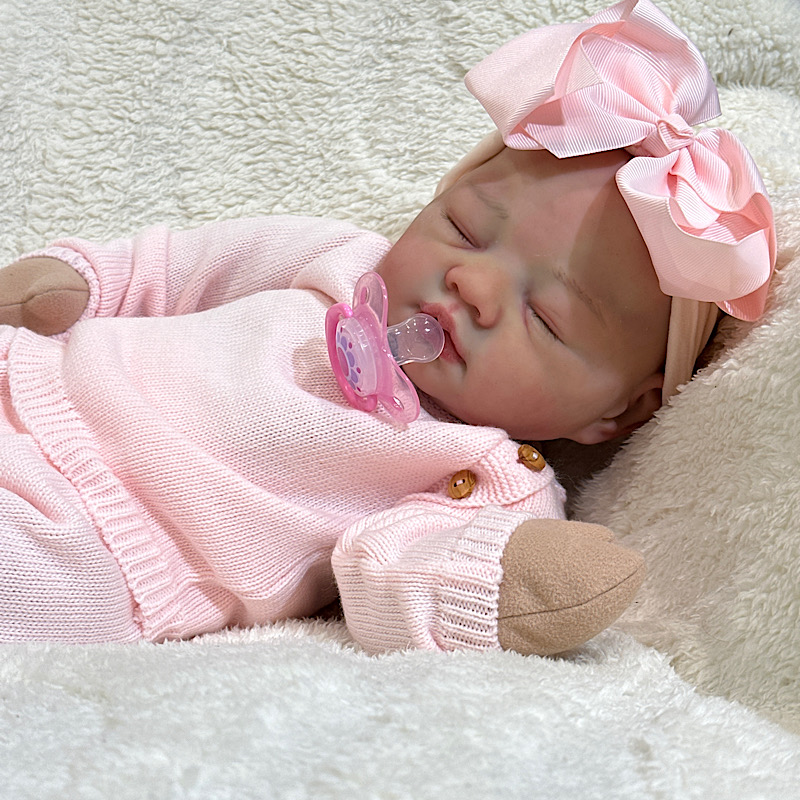 Reborn Sarah Antonio sanchis bald silicone cuddle baby