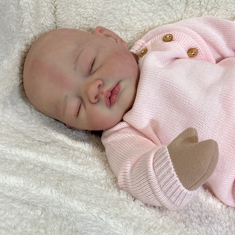 Reborn Sarah Antonio sanchis bald silicone cuddle baby - Image 8