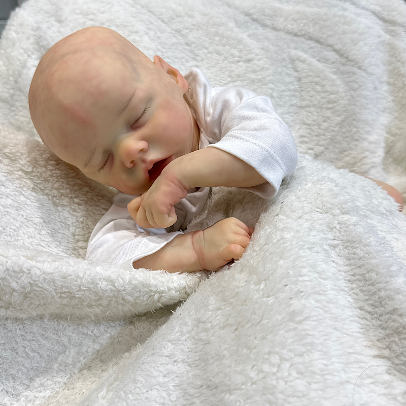 Reborn twin A boy preemie Bonnie brown - Image 6