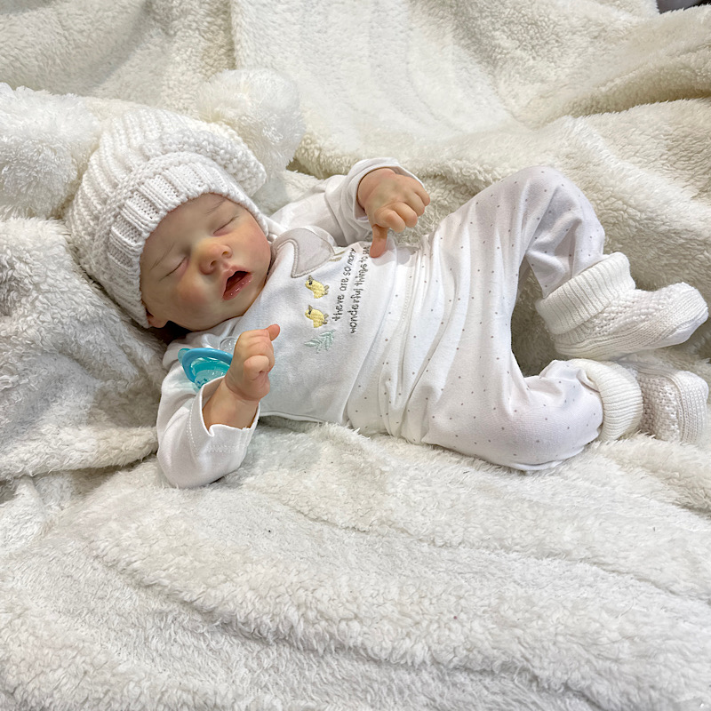 Reborn twin A boy preemie Bonnie brown - Image 7