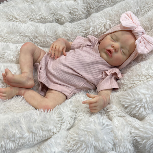 Reborn twin B girl premature  Bonnie brown - Image 10