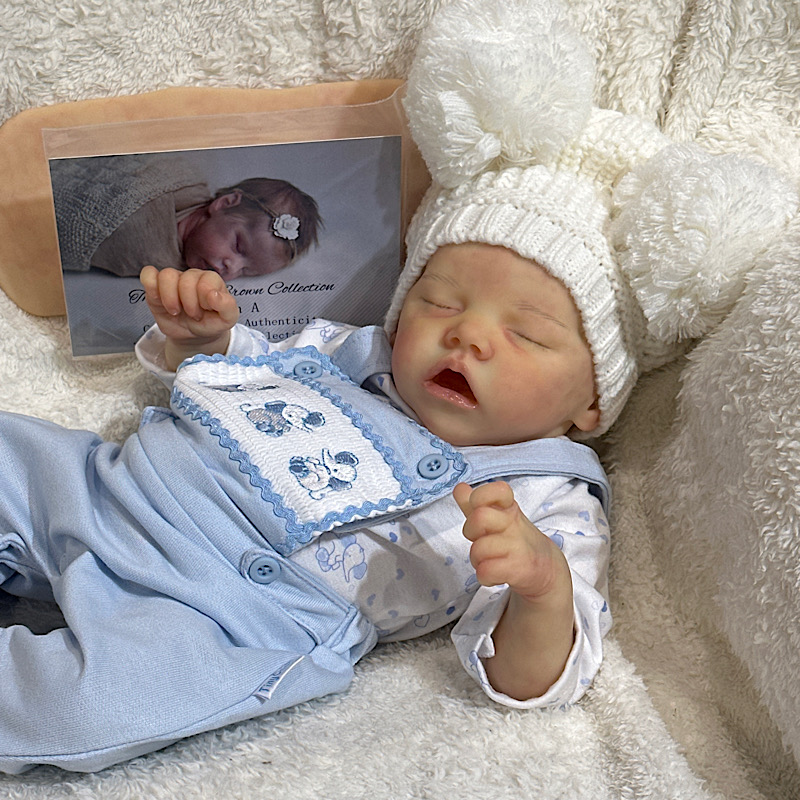 Reborn twin A boy preemie Bonnie brown
