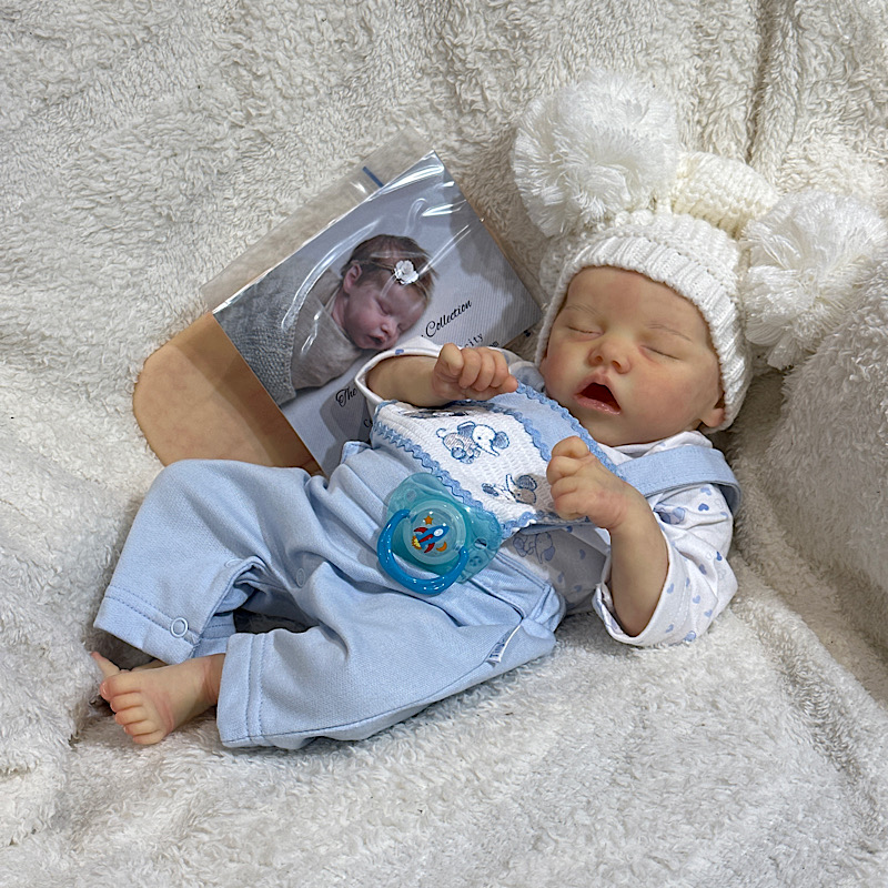Reborn twin A boy preemie Bonnie brown - Image 5