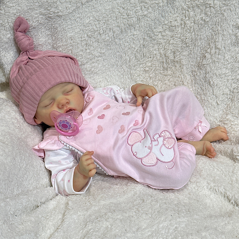 Reborn twin A girl preemie Bonnie brown - Image 2