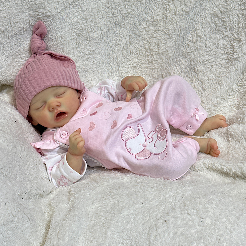 Reborn twin A girl preemie Bonnie brown