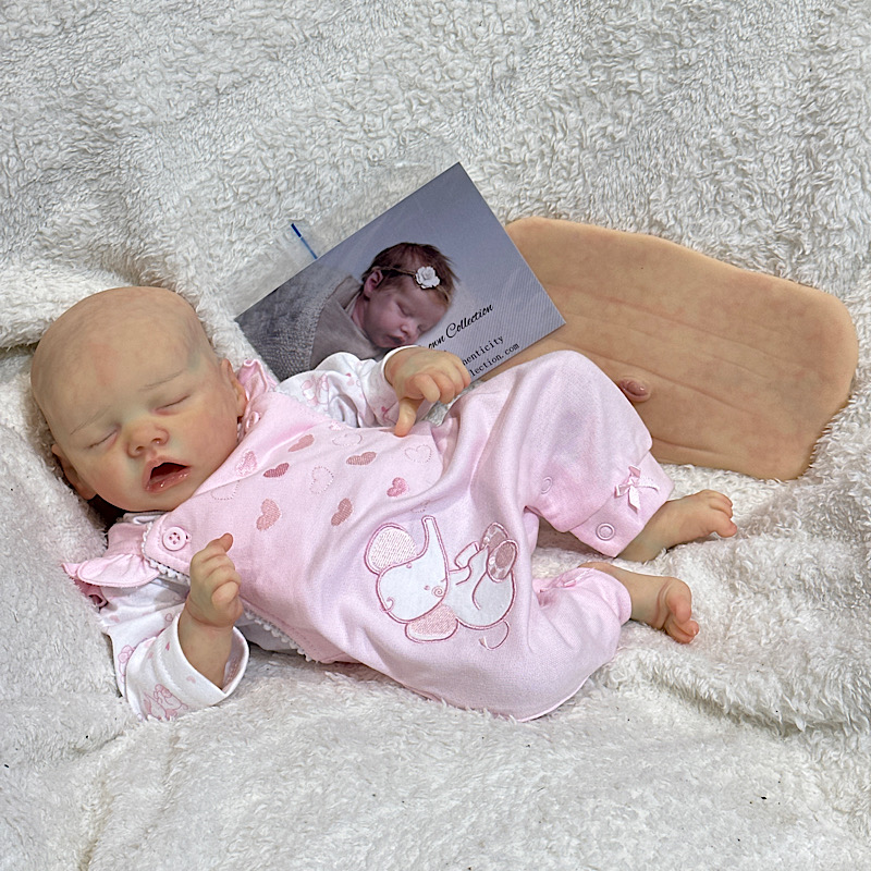 Reborn twin A girl preemie Bonnie brown - Image 3