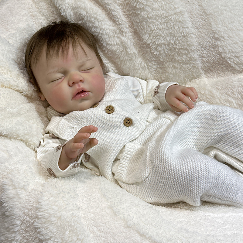 Reborn Noah brown hair reva schick remade in 3/4 weeks - Image 8