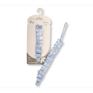 Satin and lace dummy clip  sky blue