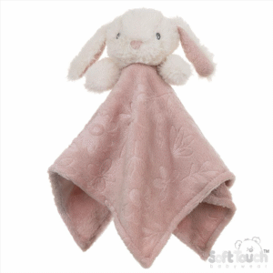 Dusky pink bunny comforter